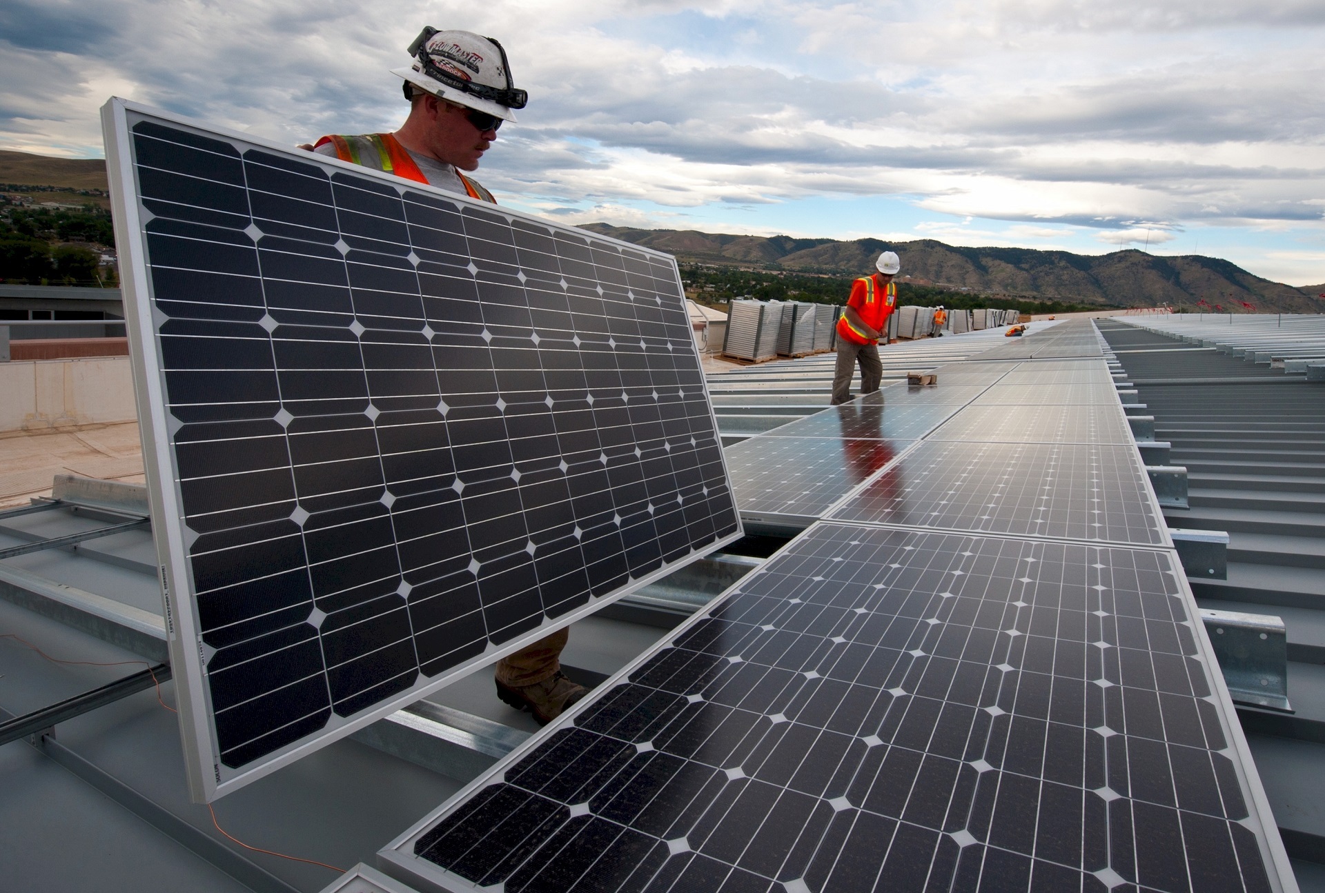 Instalação de painéis solares